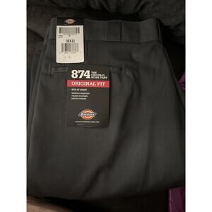 Dickies L93303 Mens Charcoal Original 874 Work Pants Size 38x32